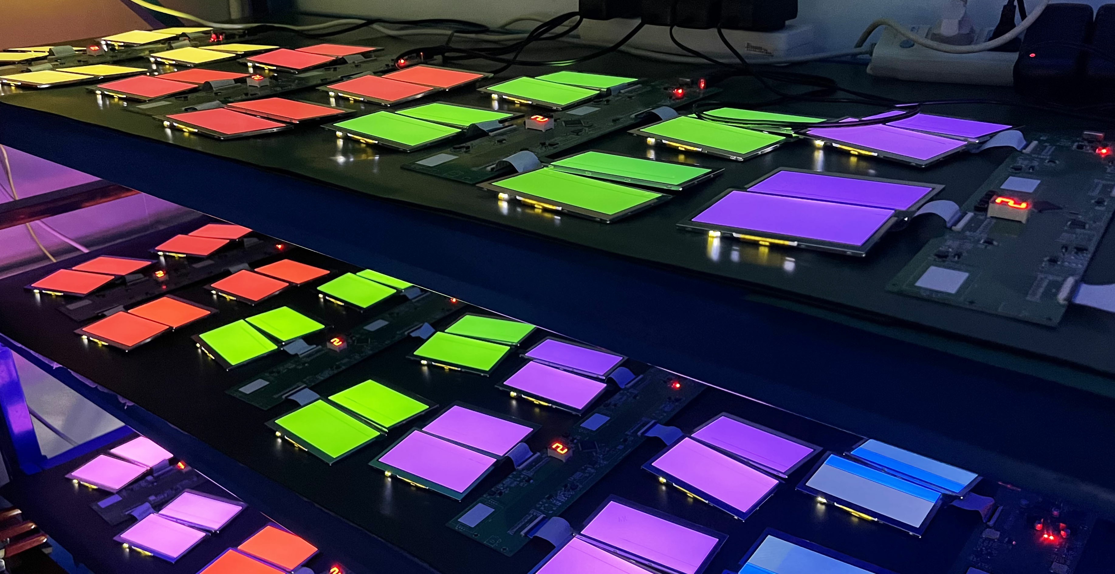 How is aging testing performed on TFT LCD?
