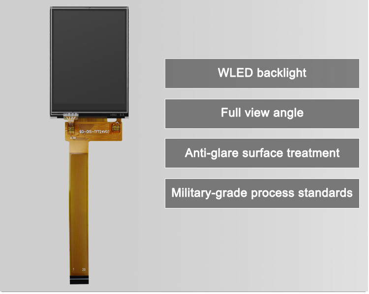Polcd Viewing Direction 12 0'Clock Color 262k Touch Screen Displays Small 2.4inch