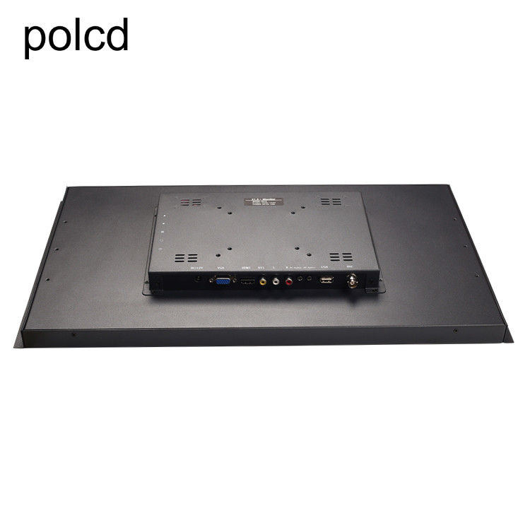 Industrial Polcd 21.5 Inch LCD Monitor Touch Screen Pure Flat Metal Aluminum Case
