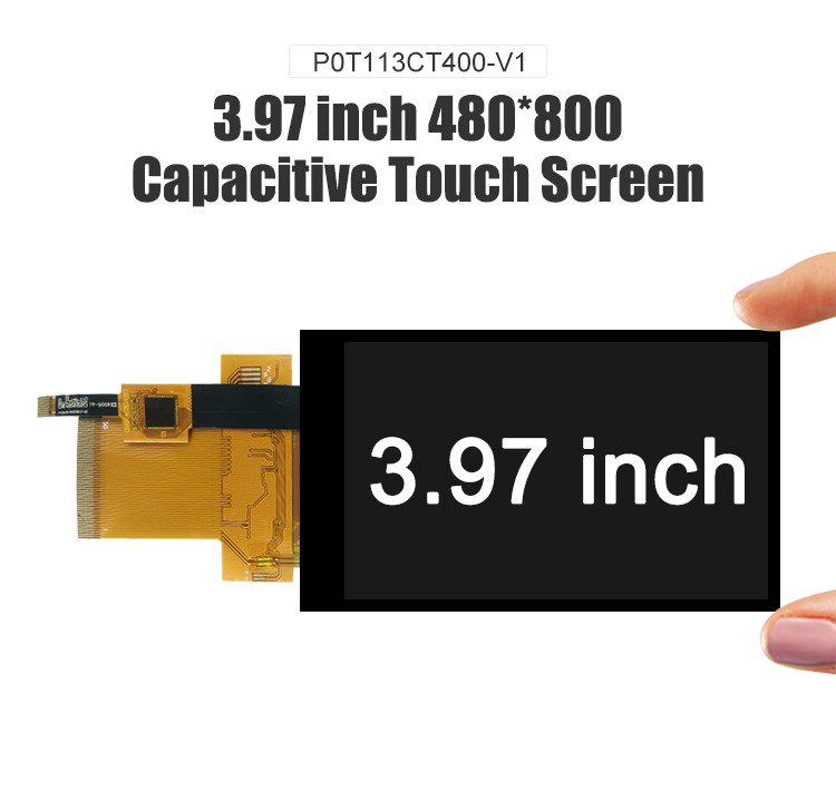 3.97 Inch IPS TFT LCD Display 480x800 Full View Angle MCU Interface