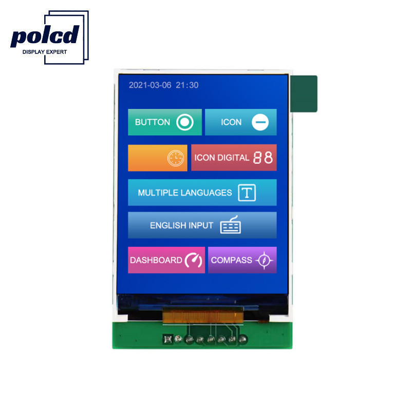 Polcd RoHS Color 262K Lcd Tft 2.4 Inch ST7789V2 Tft Touch Panel
