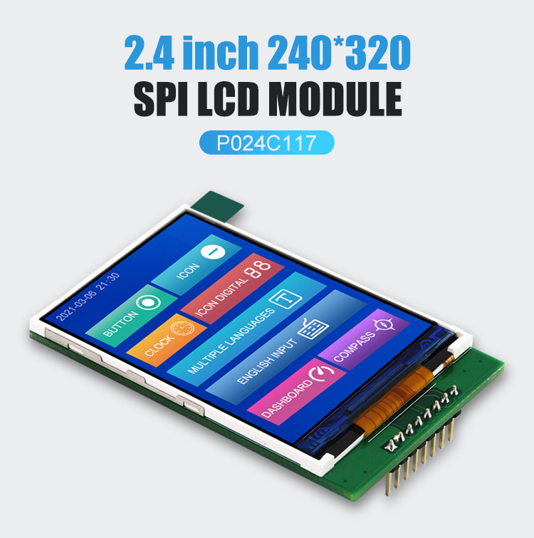 Polcd RoHS Color 262K Lcd Tft 2.4 Inch ST7789V2 Tft Touch Panel