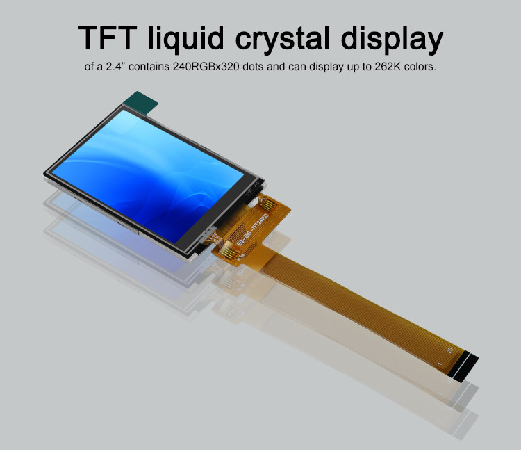 Polcd Black 8080 MCU  2.4 Inch Tft Display 8 Bit 2.4 Tft Spi 240x320