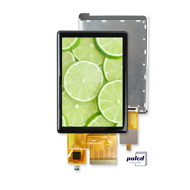 Polcd High Luminance 500nit 2.8 inch LCD Screen 240x320 IPS all view angle CTP Capacitive Touch TFT Display