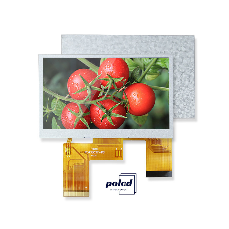 Polcd 4.3 inch Custom LCD Screen 480x272 Industrial Transmissive MCU SPI 4.3