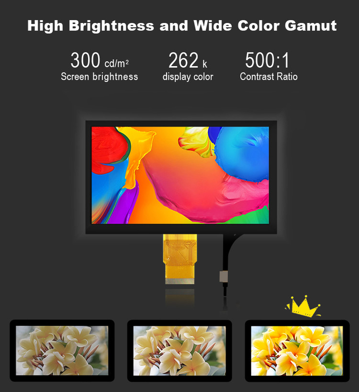 Polcd 7'' Tft Lcd Panel 800x480 Capacitive Touch Screen RGB interface 7 inch LCD Module Display