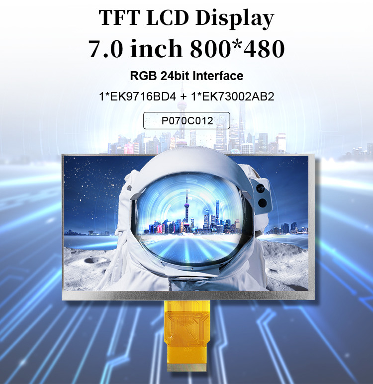 Polcd 7 Inch Tft Module 800X480 High Brightness IPS Screen RGB Interface Capacitive Touch Panel 7