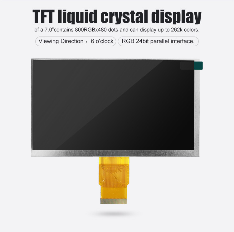 Polcd 7 Inch Tft Module 800X480 High Brightness IPS Screen RGB Interface Capacitive Touch Panel 7