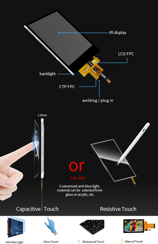 Polcd Full Color 2.8 inch Tft Display Small Size RGB Color Screen 2.8