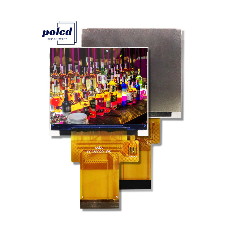 Polcd Small 2.3 inch 480x360 High Resolution RGB Color IPS Viewing Angle Landscape TFT LCD Screen