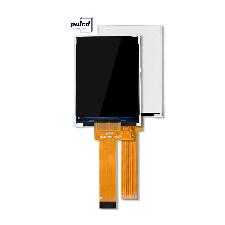 Polcd 2.8 Inch LCD Screen 240x320 MCU Interface Wide View Angle TFT Transflective LCD Module with ST7789P3-G6