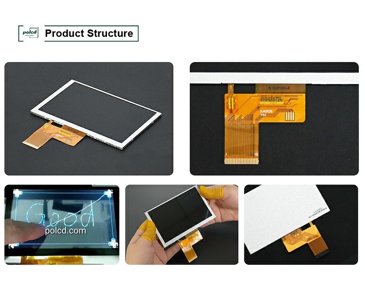 Polcd 5 Inch Lcd Screen 800x480 Resolution ST7262 Driver IC RGB Interface TFT Display