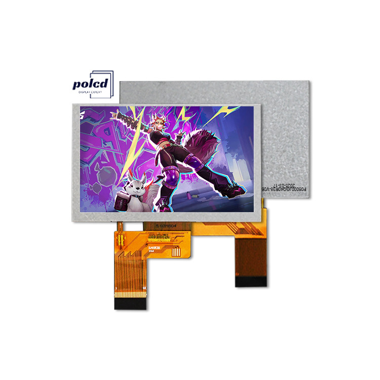 Polcd 5 Inch TFT LCD 800x480 500nits Brightness RGB 24bit Interface IPS Screen Module