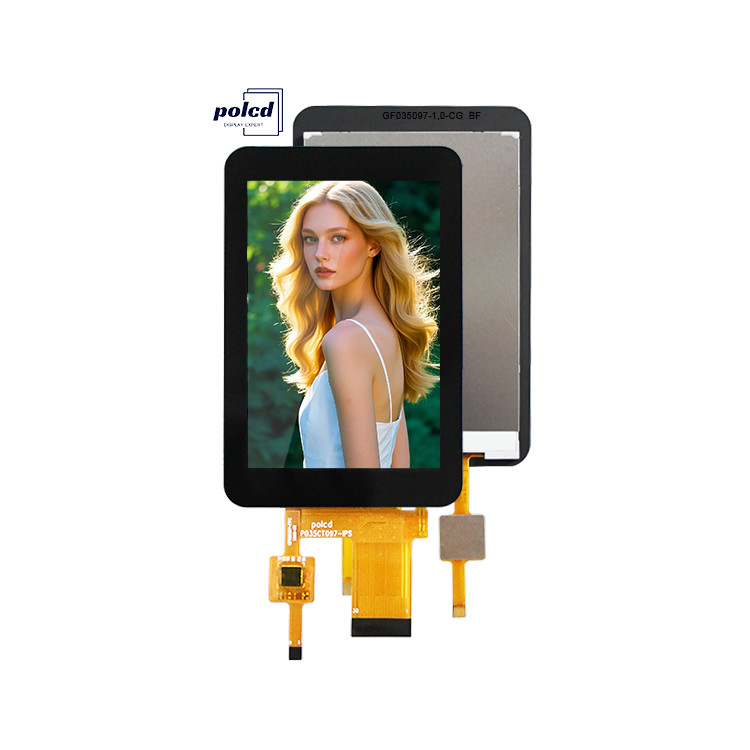 Polcd High Contrast Ratio 3.5 Inch LCD Screen High Brightness 320x480 Capacitive Touch Panel Tft Lcd Display