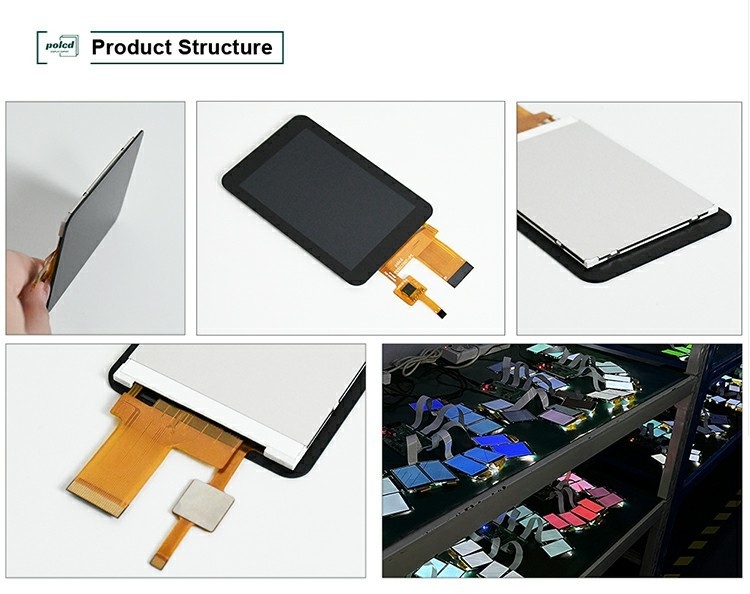 Polcd High Luminance 3.5 Inch Small TFT LCD Display 30pin 320*480 Capacitive Touch Screen