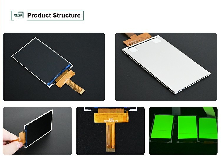Polcd 3.5 Inch IPS TFT LCD 320*480 Ili9488 Drive Ic 600:1 Contrast Ratio LCD Display Modules
