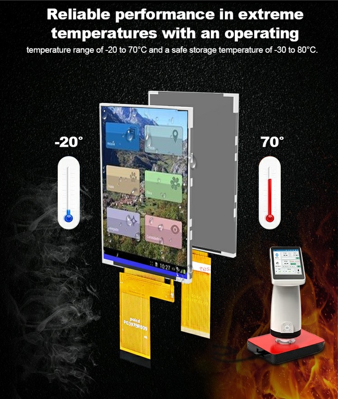 Polcd 3.97 Inch 4 Inch 480*800 300nit 40pin Rgb Interface All Transmissive ST7701S Tft Lcd Display Module