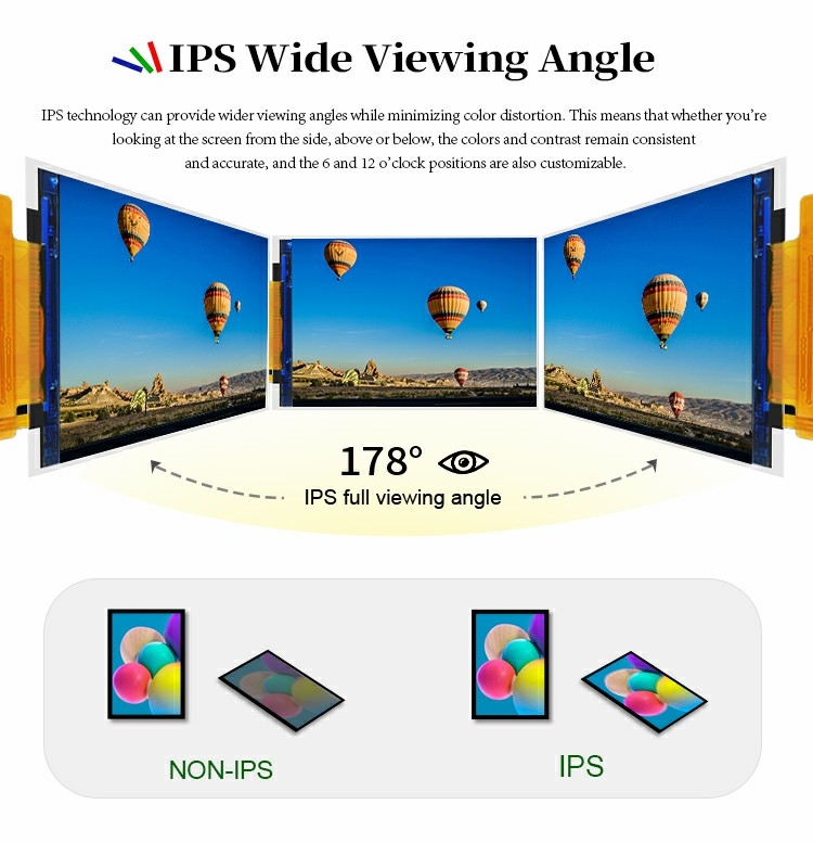 Polcd Full Viewing Angle 4 Inch 480*800 st7701s RGB Interface IPS 3.97 Inch TFT LCD Module