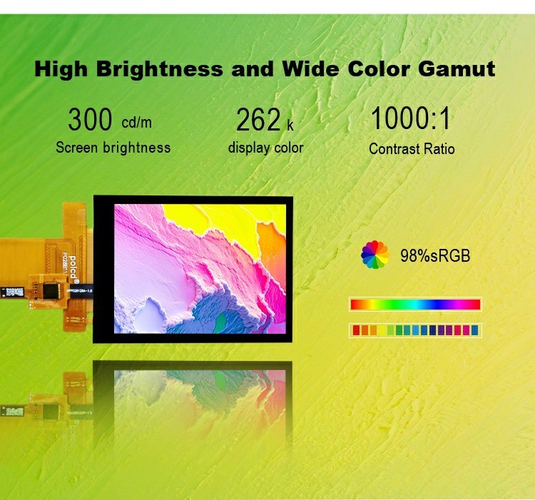 Polcd Tft RGB 2.8 Inch Industrial Controller Color Display Panel Capacitive Touch Screen IPS LCD Module