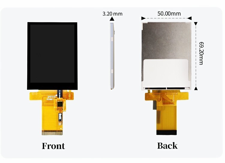 Polcd Tft RGB 2.8 Inch Industrial Controller Color Display Panel Capacitive Touch Screen IPS LCD Module