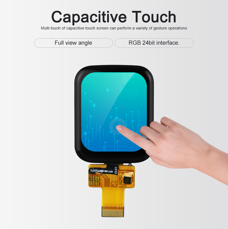 Polcd 1.69 Inch 240x280 Capacitive Touch Panel Full View Angle LCD Module For Smart Watch