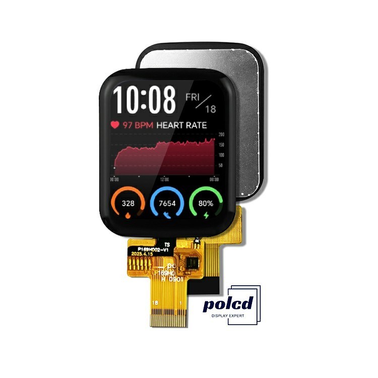 Polcd 1.69 Inch 240x240 Ips Lcd ST7789V Small Lcd Touch Screen 4 Line SPI