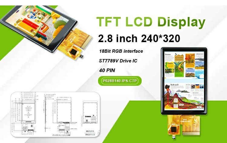 Polcd Custom LCD Screen 2.8