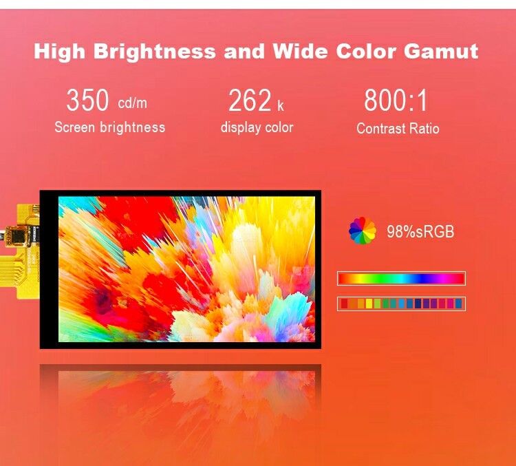 Polcd 5.5 Inch Full Viewing Angle TFT Display 720x1280 Resolution 350nit Display High Performance LCD Screen