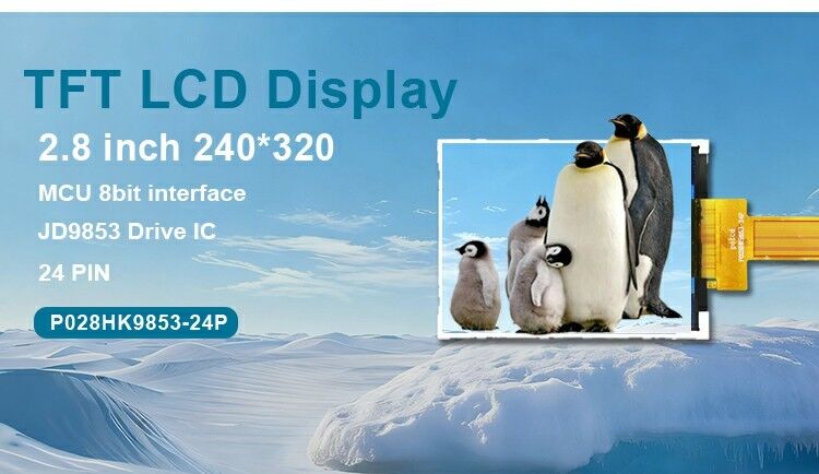 Polcd IPS Modules 2.8'' 240*320 Panel Spi infterface JD9853 IC Screen 2.8 Inch Tft Lcd Display