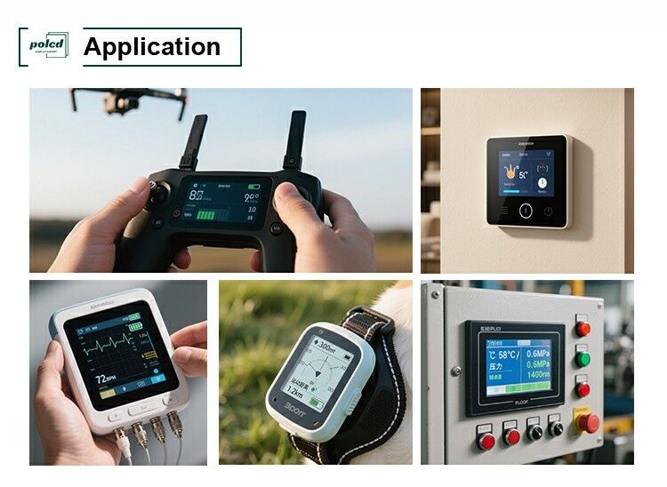 Polcd Black 320*240 RGB TFT Display 18 Bit High Brightness 2.31 inch LCD Panel