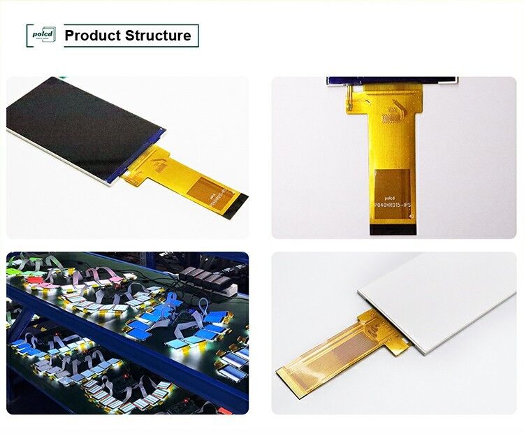 Polcd 480*800 Resolution LCD Panel 4 Inch RGB Interface ST7701S Ic Customizable TFT LCD Display Module