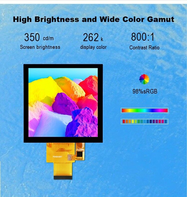 Polcd 4 Inch Lcd Panel 480*480 IPS LCD Display High Brightness RGB Interface TFT LCD Module