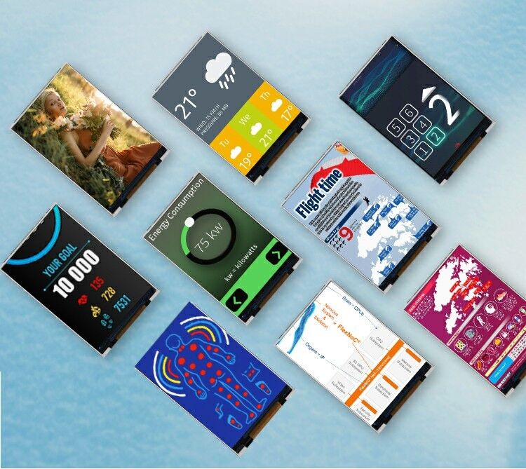 Polcd LCM factory 3.5 inch 320*480 Mcu Spi interface 300 nit TFT LCD Module Capacitive Touch Panel Display