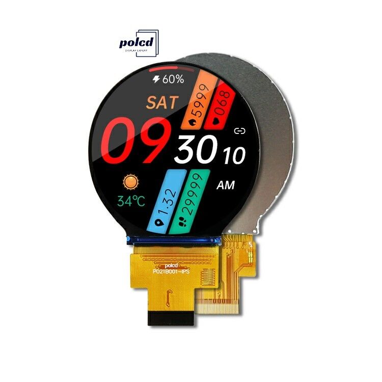 Polcd 2.1 inch IPS Small Round LCD 480*480 Mipi interface ST7701S Circle Circular TFT Display Module