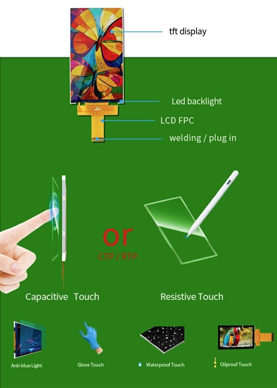 Polcd 5 inch TFT Module 720x1280 High Resolution Mipi IPS All Viewing Angle LCD Screen Display