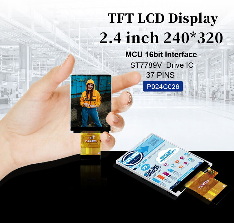 Polcd ST7789V 2.4 Inch Tft Display 12 0'CLOCK 240x320 tft lcd Panel Screen