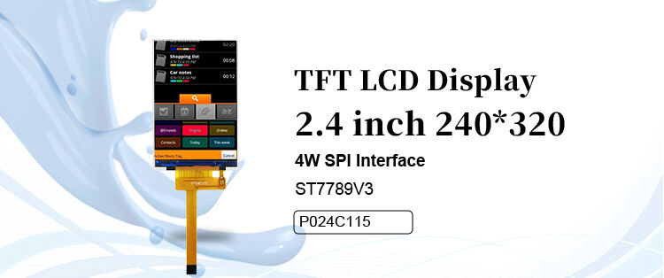 Polcd RoHS 2.4 Inch Lcd Tft Display ST7789V3 TFT LCD Module 4 Wire SPI 240x320 Tft Screen