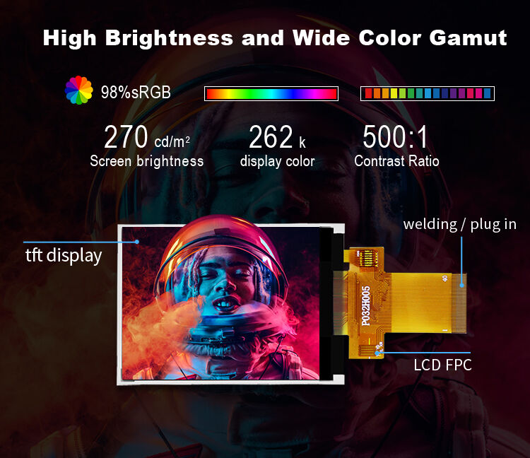 Polcd 12 O'CLOCK 3.2 Inch TFT Display ILI9341V TFT LCD Module 240x320