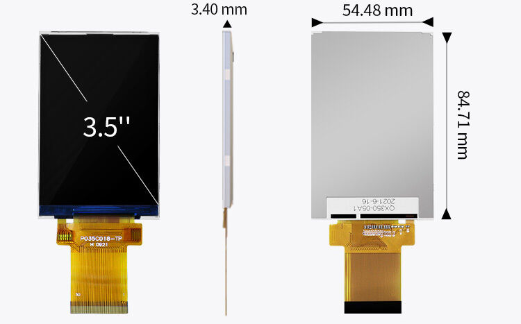 Polcd 300 Nit 3.5 Inch Capacitive Touch Screen ILI9488 Touch Screen Tft Lcd