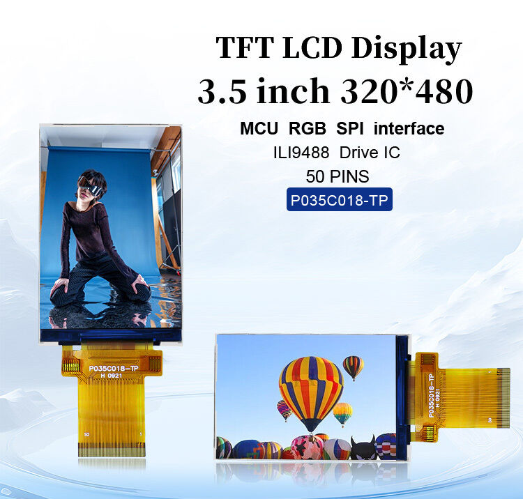 Polcd Mcu Rgb Spi interface Tft Lcd Touch Screen ILI9488 3.5 Inch Tft Lcd 320x480