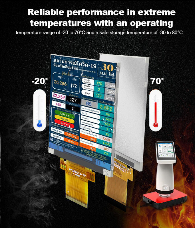 Polcd 3.5 Inch Lcd Panel Module 320x480 Rgb Spi Interface Full Color Tft Lcm Display