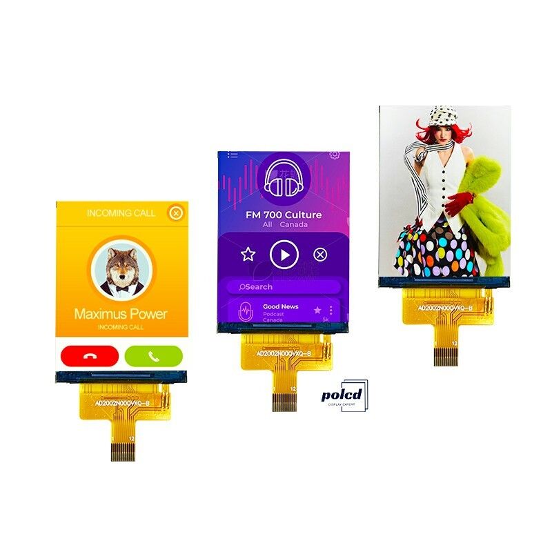 Polcd 240*320 2'' Colorful LCD High brightness SPI interface IPS TFT Active Matrix LCD Screen