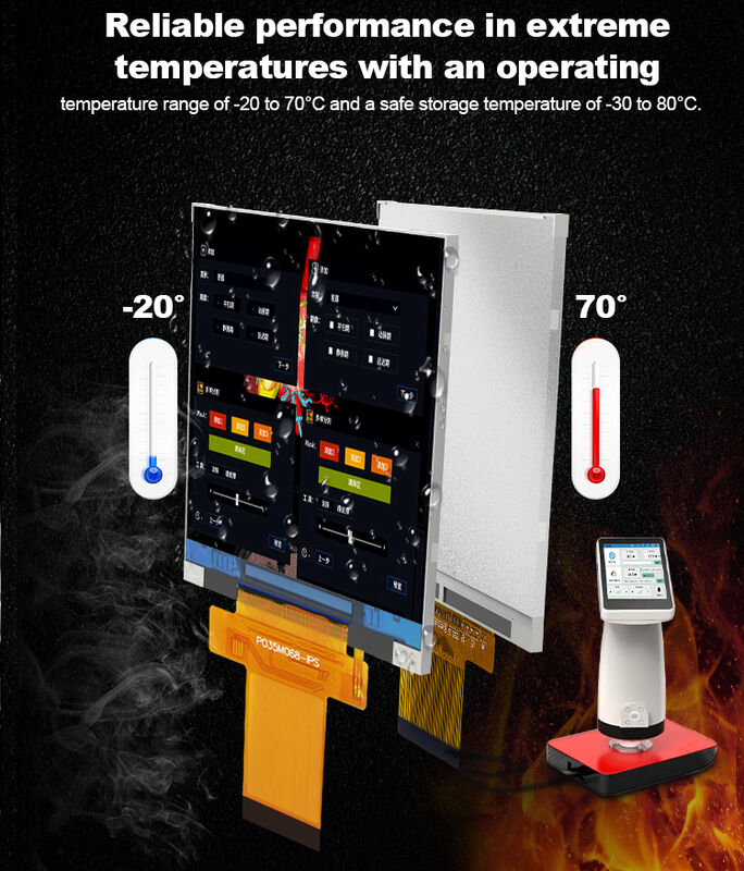 Polcd 3.5 Inch TFT LCD Display 320*480 IPS Full View LCD Display Screen Modules for Alarm Clock