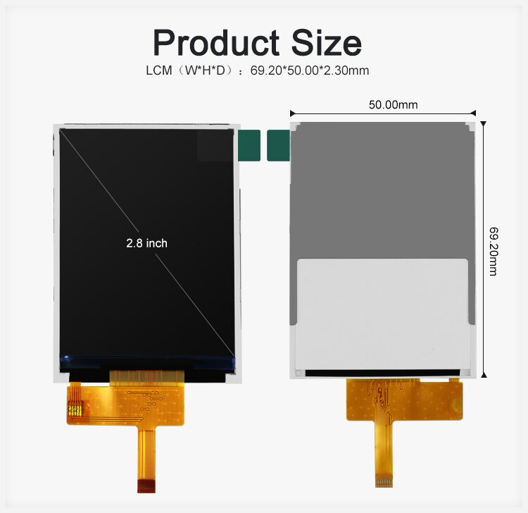 Polcd 2.8-Inch Resolution 240*320 Spi Interface TFT Graphic LCD Display Module for Various Applications