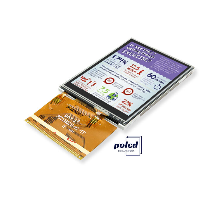Polcd 2.8 inch 240*320 QVGA MCU 16bit TFT LCD Screen Module 37Pin LCD Display with Touch Panel