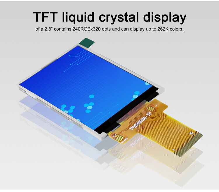Polcd 2.8 Inch TFT Module 240x320 Resolution SPI MCU interface ILI9341v TFT Transmissive 2.8