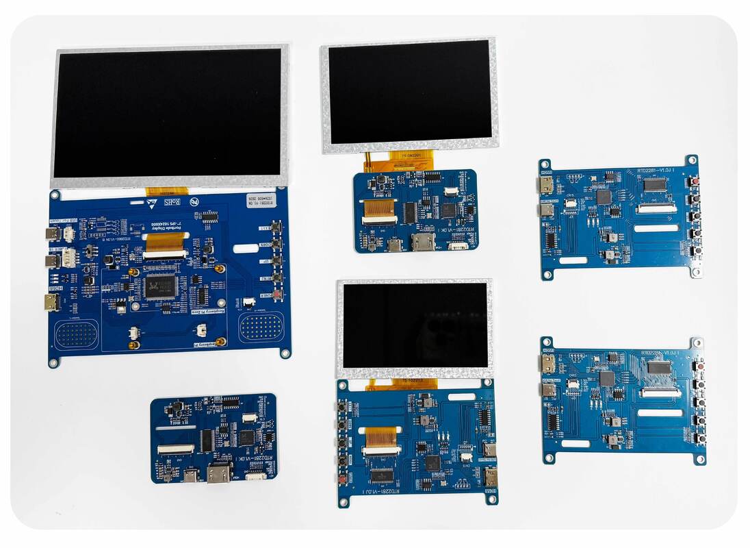 Polcd High Brightness 7 Inch 1024x600 RGB LCD Drive Board RTD2281 with Audio Speaker for Industrial Outdoor Display