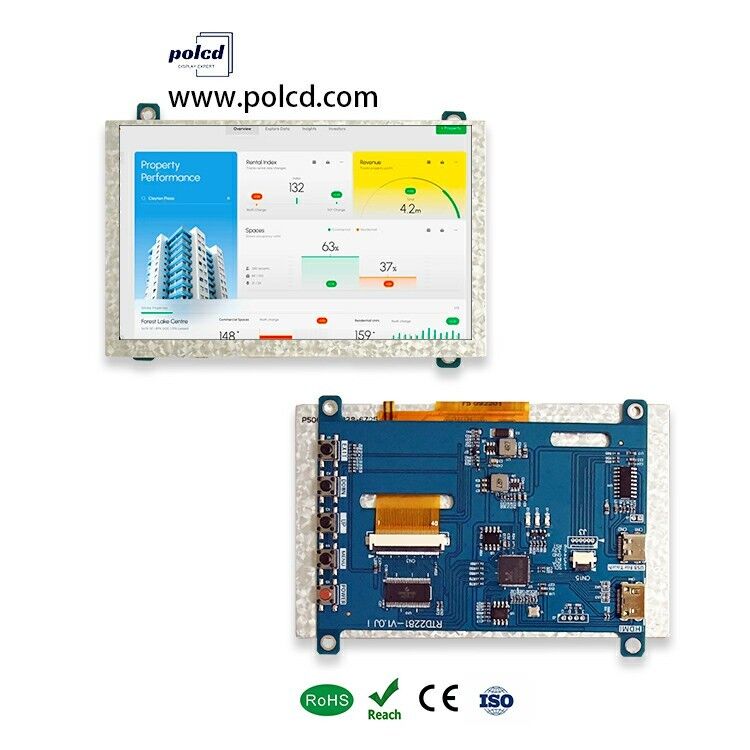 Polcd 4.3 5 Inch Universal LCD Driver Board HD-MI USB Controller Board RTD2281 for TFT LCD Display Module