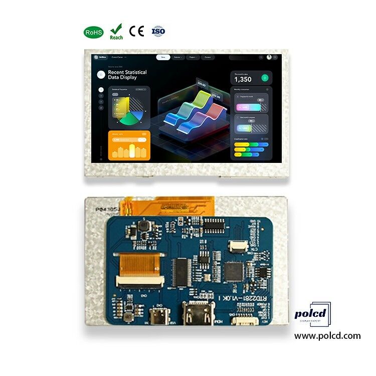 Polcd 4.3 inch 5 inch Multi-function HD-MI USB LCD Driver Board for DIY Monitor Raspberry Pi Display