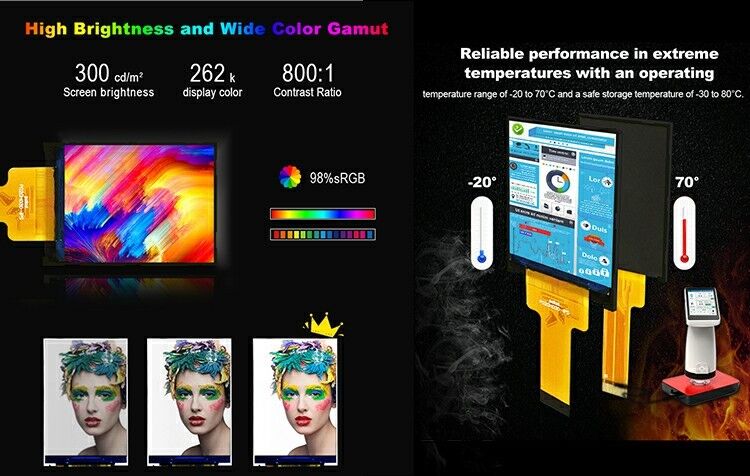 Polcd Liquid Crystal Display 2.0 Inch Mini Full Color ST7789 MCU IPS Full Angle View 240x320 TFT LCD Module